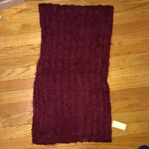 Burgundy scarf